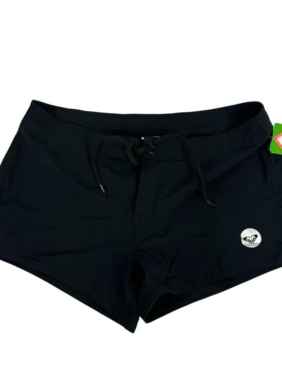Roxy Womens 4-Way Stretch Black Boardshorts Size M Eco-Friendly Swimwear - Picture 1 of 15